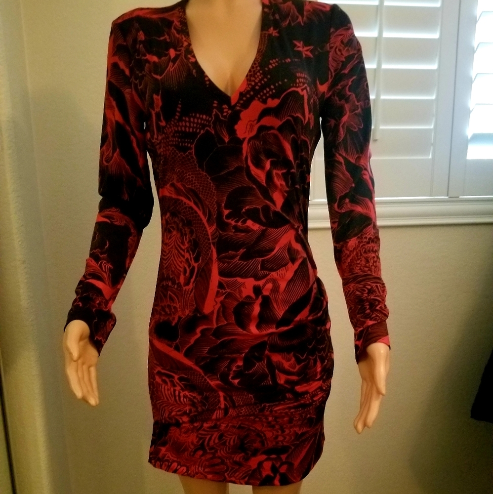 NWOT JustCavalli Stretch mini with side gather